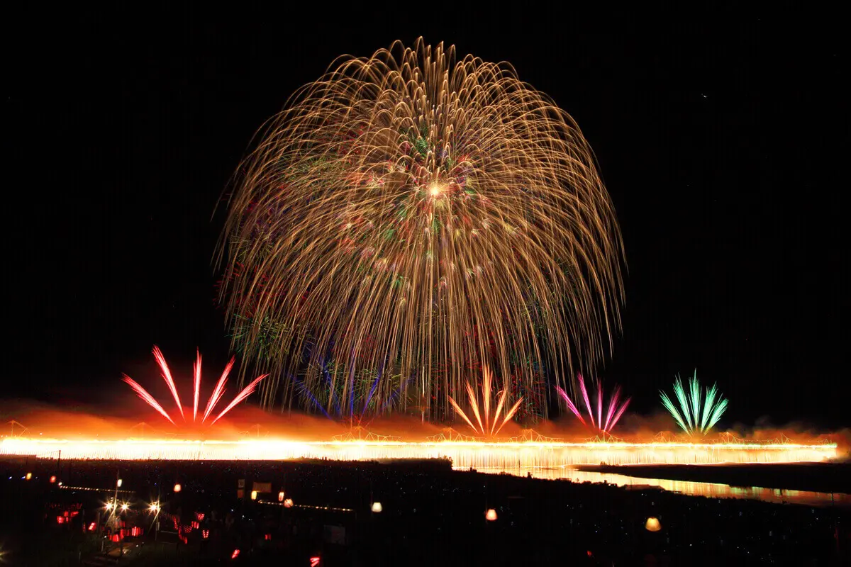 花火 不撓の長岡米百俵フェス21 花火と食と音楽と 花火 不撓の長岡米百俵フェス21 花火と食と音楽と
